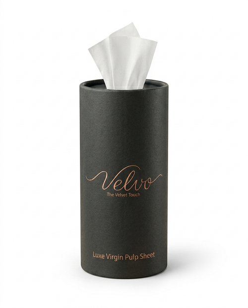 Velvo Premium Facial Tissues- Signature Luxury Black